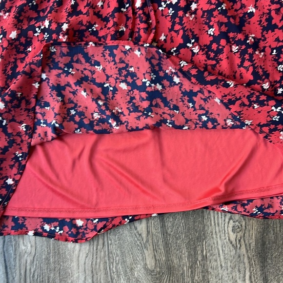 Collective Concepts Dress Red Printed Floral Midi Dress Size Large Petite - Picture 7 of 11